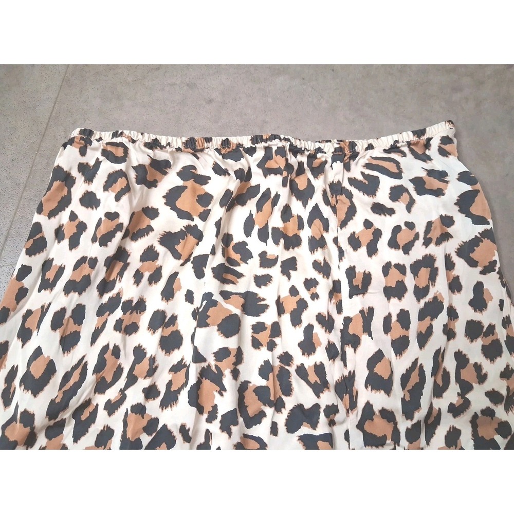 New Aerie Animal Print Slip Skirt Womens Size Medium Brunch Vacation Resort - Picture 3 of 7